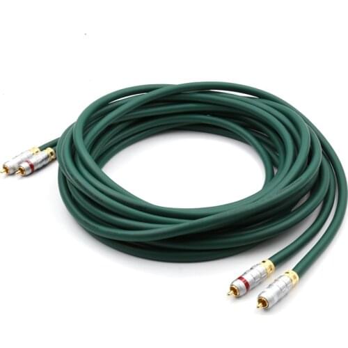 Free shipping One pair 2M Hifi series FA-220 OCC rca audio cable