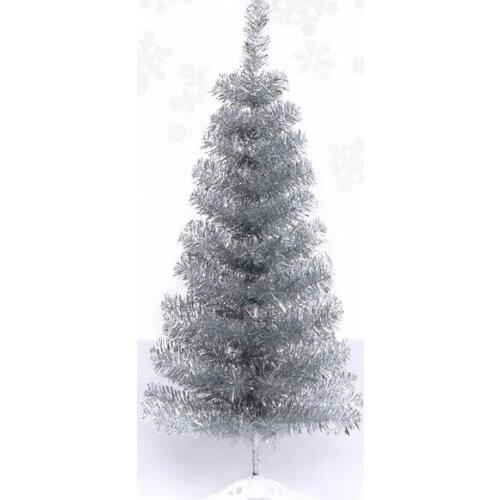 Free Shipping Event Party Christmas Xmas Tree 90cm Mini Silver Pine Artificial Christmas Tree