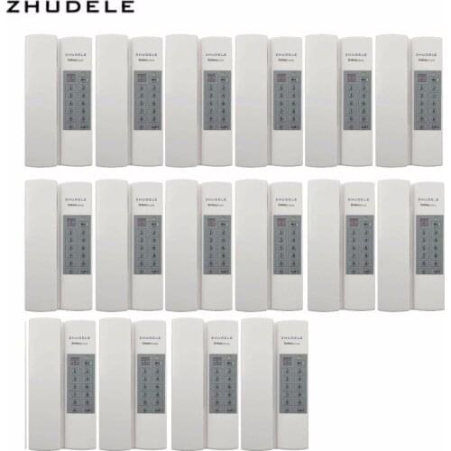 ZHUDELE Reasonable price Indoor safe&comfortable interphone system 16-handles w/t Broadcast/Group calling ,unlock (optional)