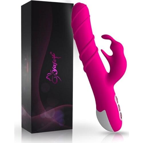 New Vibrator Strong Vibration Big Dildo Rabbit Vibrator for Women Couple 360 Degree Rotatable USB Charge Female Sex Toys Product