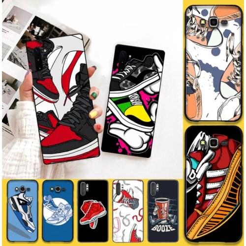 YJZFDYRM Sports brand off shoes Bling Cute Phone Case For Samsung Note 7 8 9 10 Lite Plus Galaxy J7 J8 J6 Plus 2018 Prime