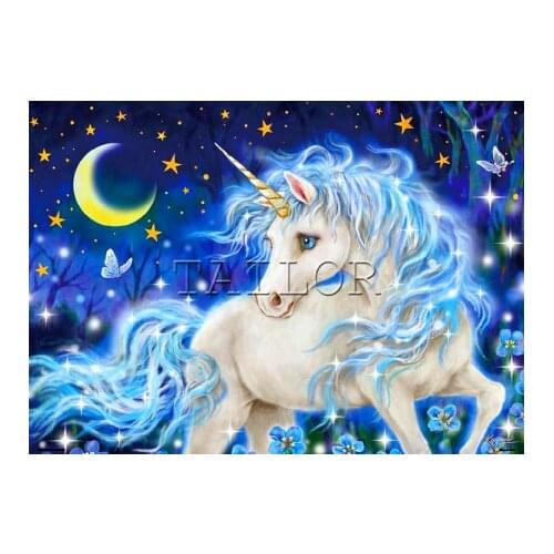 Cuadros full square mosaic 5d diamond painting kit set complet embroidery Cross stitch dirll drawing animal horse unicorn art 16
