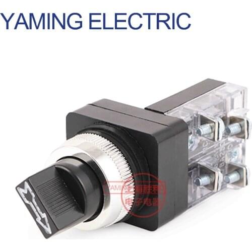 P155 250V 6A Electrical Rotary switch knob 30mm 25mm 2 position/3 position Selector Button switch 1NO TSS-25 TSS-30