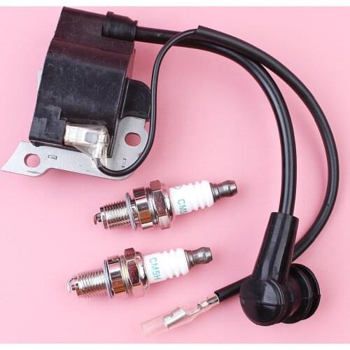 Ignition Coil Module Spark Plug Kit For Honda GX35 UMK435 GX 35 4 Stroke Lawn Mower Engine Motor Parts