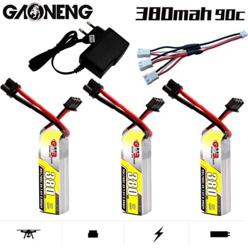 Gaoneng GNB 7.6V 380mah 2S HV 90C/180C Lipo battery with XT30 Plug for BETAFPV Beta75X 2S Beta65X 2S Whoop Drone with Charger