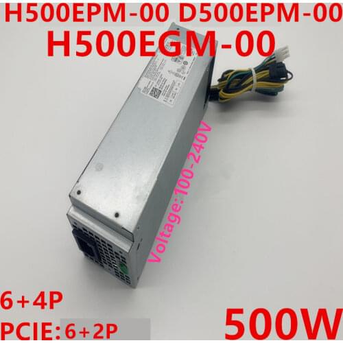 New Original PSU For Dell 3050 7080 7050 3660 6Pin 500W Power Supply H500EGM-00/01 H500EPM-00 D500EPM-00 B240AM-02 L240ES-00
