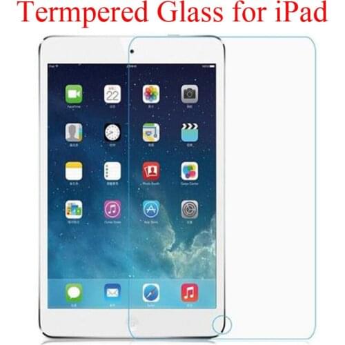 Cleaning Wipe + Tempered Glass Screen Film Protector for iPad 9.7 inch 2017 2018 iPad Air 2 iPad Pro 9.7 10.5 Screen Skin Cover