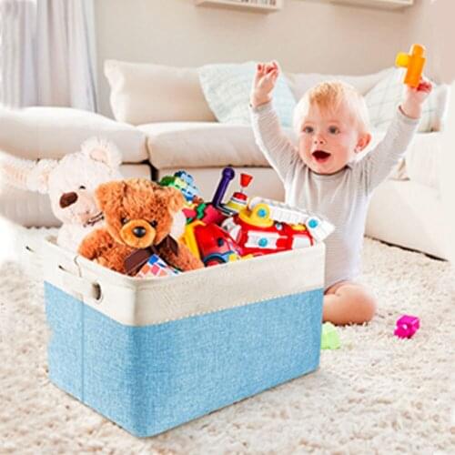 Personalized Pet Dog Toy Storage Basket Dog Canvas Bag Foldable Pet Toys Linen Storage Box Bins Dog Accessories Pet Supplies