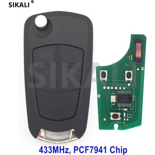 SIKALI Car Door Lock Controller Remote Key 433MHz for Opel/Vauxhall Astra H 2004 - 2009, Zafira B 2005 - 2013