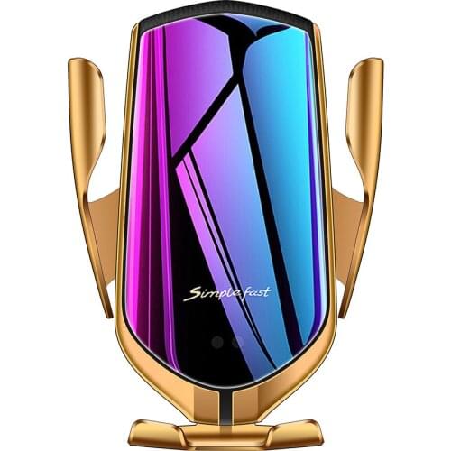 Qi Wireless Car Charger 10W Fast Charging Phone Holder Automatic Clamping Mount for IPhone 11 Pro XS XR X 8 Samsung S10 S9