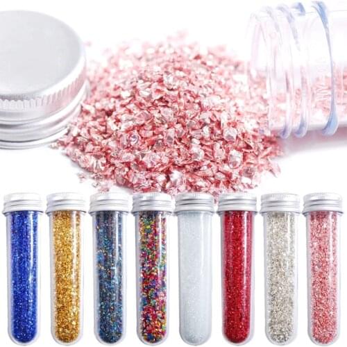 DIY Crafts Nail Art Decorations Broken Glass Crushed Stones Crystal UV Epoxy Resin Filler Jewelry Making Fillings