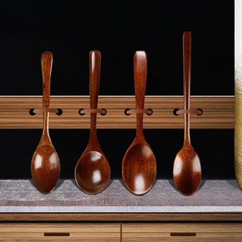 Natural Wooden Spoon Kitchen Cooking Utensil Tool Soup Teaspoon Catering For Kicthen Wooden Spoon