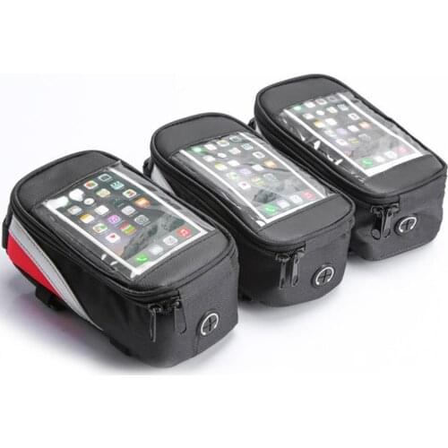 Touch Screen Bicycle Bag Waterproof Storage Bike Bag Front Frame Top Tube Pack For Cycling Road MTB Bike Accessories