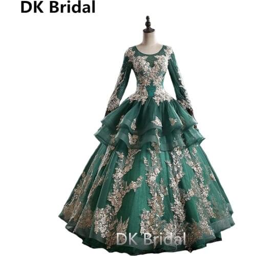Century Vintage Blackish Green Ball Victorian Gothic Lolita dress/Civil War Southern Belle Halloween Dresses Evening Dresses