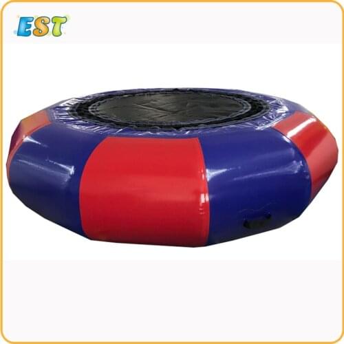 Water trampoline 3M diameter PVC inflatable trampoline and inflatable bouncer water park used for summer