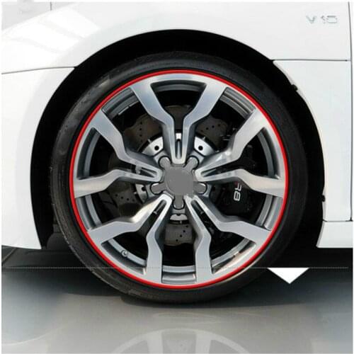 1Pcs 8M Car Wheel Decoration Strip Protective Ring Anti-Collision Scratch Line Stickers Modification Supplies Accessories