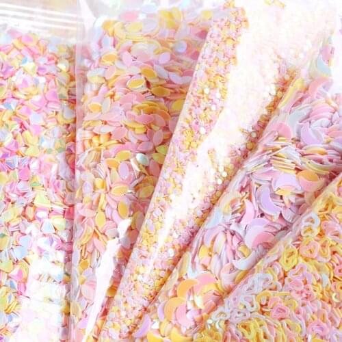 10g Star Sequins For Slime Supplies Decor Nail Art Glittering Heart Shape Sequin DIY Lizun Charms Slime Additives Accessories