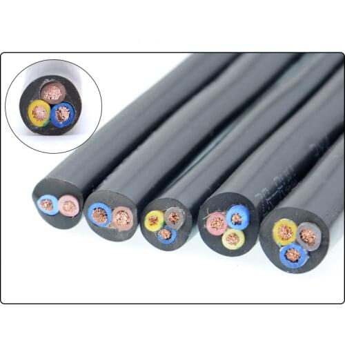 10M 0.75 1.5 2.5 Square 4 Core RVV Audio PVC cable Pure copper signal wire electrical cables