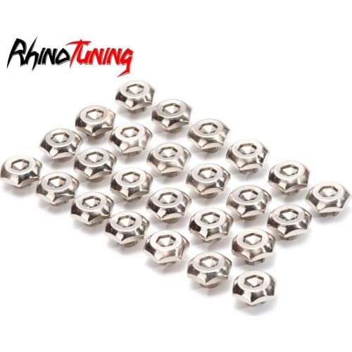 100pcs Wheel Rim Bolt Spike Rivets Nuts Rims Alloy Studs Lip Decoration Accessories