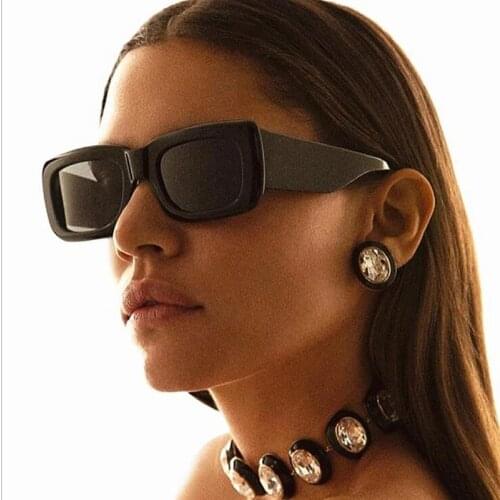 2021 New Arrive Square Frame Sunglasses Women Wide Leg Sunglasses Big Frame Sunglasses S9094