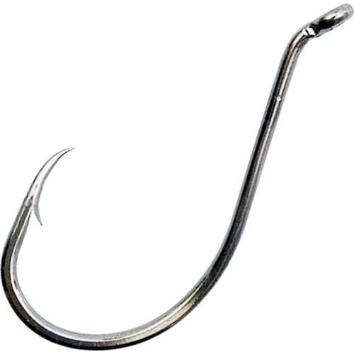 30pcs 8299 High Carbon Steel Fishing Hooks Black Offset Octopus Beak Bait Fishing Hook Size 1 2 6 8 2/0 3/0