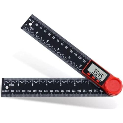 360 Degrees LCD Display Carbon Fiber Digital Angle Ruler Inclinometer Electron Goniometer Protractor Angle Finder Meter