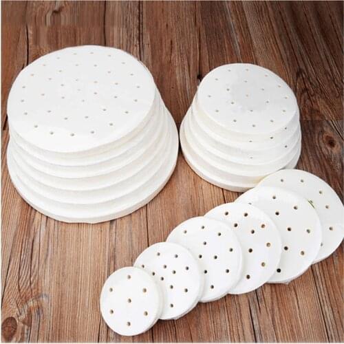 4000pcs Oil Absorbing Paper For Hamburger Press Machine 10cm/13cm/15cm Food Grade Burger Meat Pie Pad Bamboo Steamer Kitchen Use