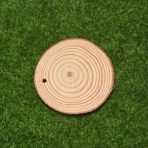 5PC Pine Wood Slices Natural Round Wooden ChipsDouble-sided Natural Wood Chips DIY Handmade Home Decoration Photography Props