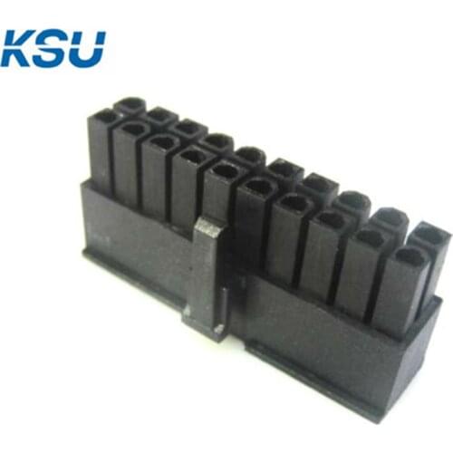 5557 4.2mm black 20Pin 20-Pin male Connector for PC computer ATX graphics card GPU Power connector plastic shell Housing