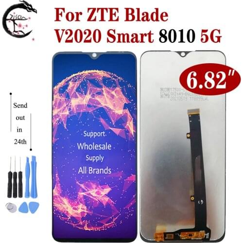 6.82“ LCD For ZTE Blade V2020 Smart 8010 5G LCD Display Screen Touch Digitizer Assembly V2020 Smart Display Module Replacement