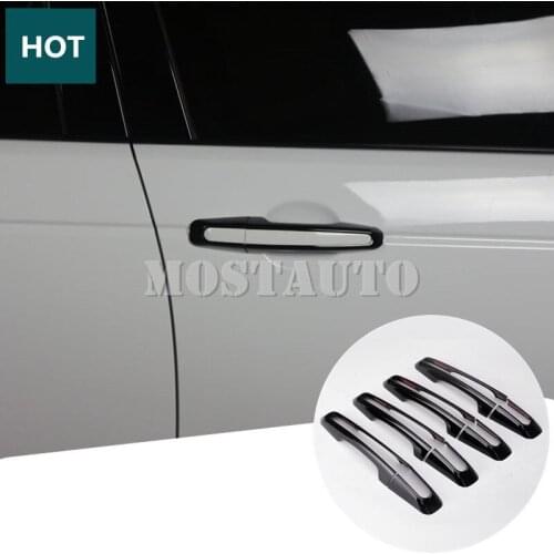 ABS Car Door Handle Cover Trim For Land Rover Range Rover Evoque 2012-2018 8pcs Black/Silver Car Accessories Interior Car Decor
