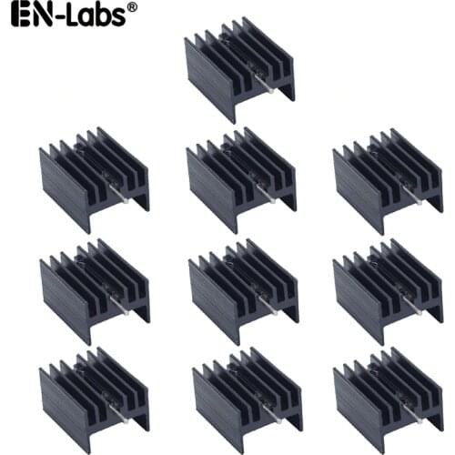 Aluminum Heat Sink TO-220 Mosfet TO 220 Heatsink Cooler Radiator for MOS LM317 L7805 L7812 L78XX Transistor Set IRFXX - 10pcs