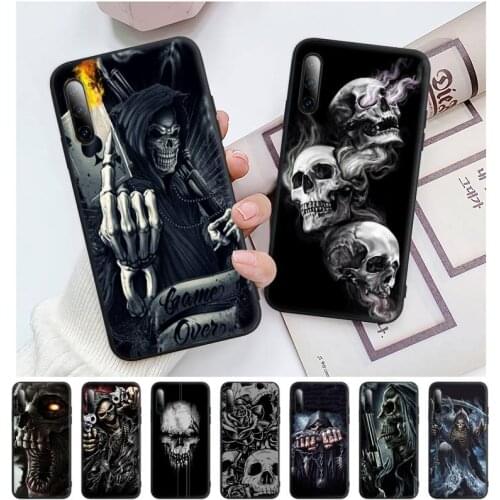 Grim Reaper Skull Skeleton Hybrid Silicone Cell Phone Case Cover For Honor 7A Pro 7C 10i 8A 8X 8S 8 9 10 20 Lite