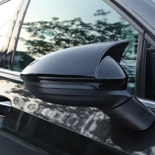 2pc Glossy black Side Mirror Cover For Volkswagen Golf 6 Golf7/7.5 GTI R-line Golf 8 shell exterior modification parts