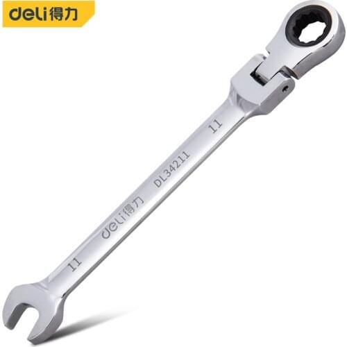 Deli Adjustable Head Ratchet Wrench Multi Size Snap Ring Hand Wire stripper Nippers Multipurpose kits electric tools