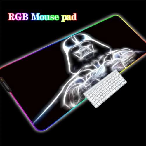 Skull Mouse Pad Cool Mouse Pad Rgb Led Gamer Laptop Mouse Pad Backlight Pad Gamer Decorative Carpet Rubber High Quality Large