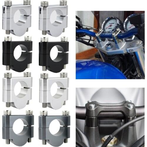 Handlebar Risers 22mm 7/8" Mounting Clamps CNC Aluminum Fit For BMW F700GS F650GS F650CS F650 R1100GS R1150GS R850GS R850R