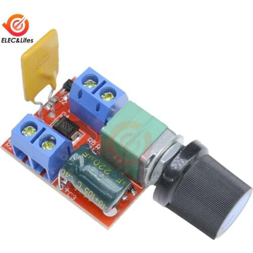 NEW 5A 90W PWM 12V DC Motor Speed Controller Module Mini DC-DC 3V-35V Speed Regulator Control Adjust Adjustable Board Switch