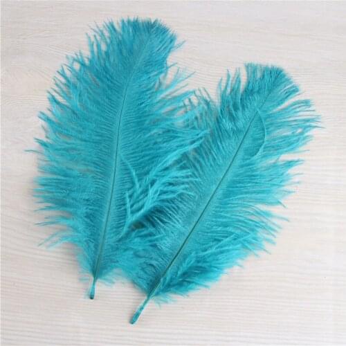 The New Listing 10pcs High Quality Malachite Green Ostrich Feathers 6-8 Inches/15-20 Cm For Party/wedding Decoration Plume