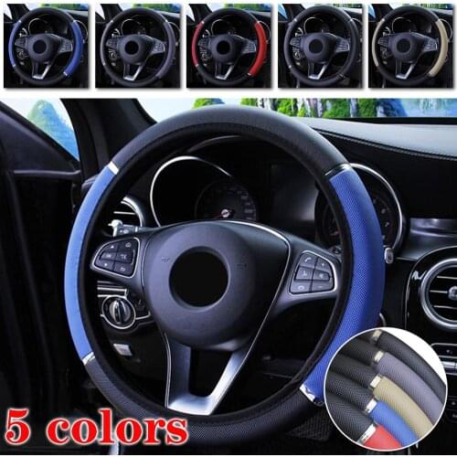 38CM Car Steering Wheel Cover Auto Steering Wheel Braid On The Steering Wheel Cover Case Universal Car Accessories