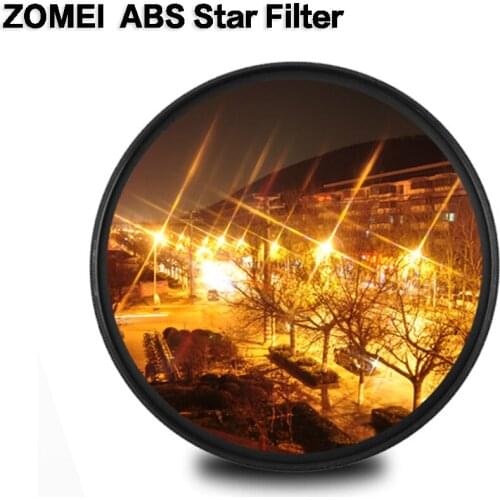 Zomei ABS Optical Glass Fader Star Line Star Filter 4/6/8 point Camera Filtro Slim 49/52/58/67/72/77/82mm For Canon Nikon Sony