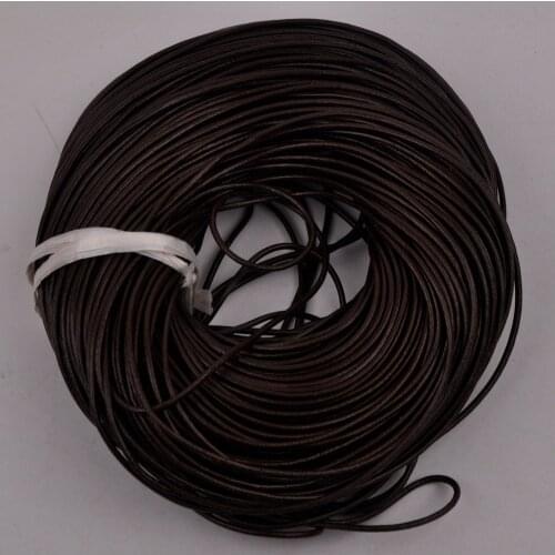 Wholesale 100m Dark Brown 1mm 1.5mm 2mm 3mm Round Genuine Leather Cord Leather Rope Leather String Jewelry Making Supplies