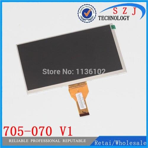 Original 7'' inch LCD Display Screen Panel Repair Parts Replacement 705-070 V1 size 164*97mm Free shipping