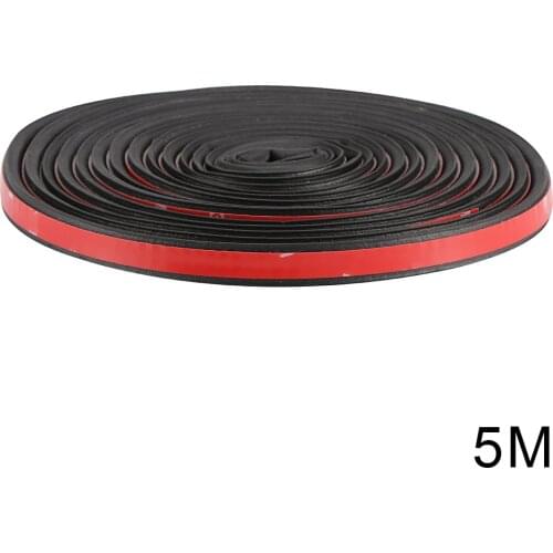 5m Self Adhesive Automotive Rubber Seal Strip for Car Window Door Engine Cover Car Door Seal Edge Trim Noise Insulation