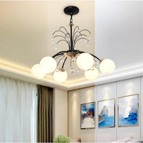 Norse droplight American countryside iron chandeliers vintage living room lamp bedroom dining E27 Ceiling Chandelier