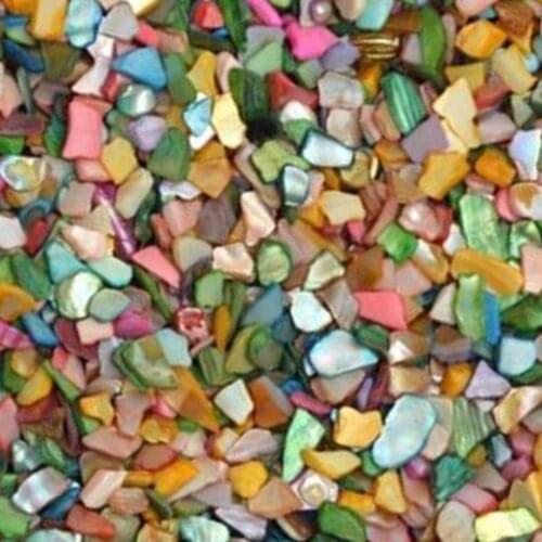 100g Glass DIY Mosaic Tiles Multicolor Crystal Translucent Shell Fragments loose particulate material