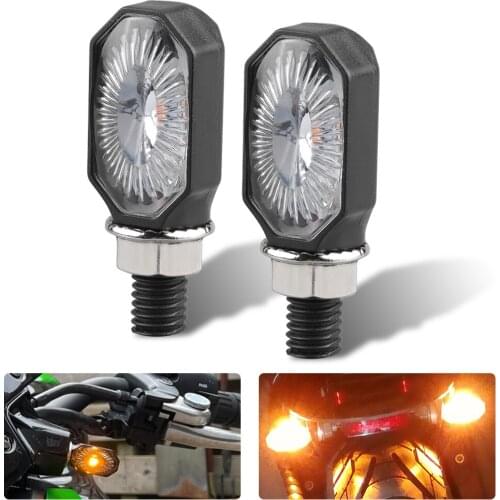 2pcs Mini Motorcycle Turn Signal Light lamp Flashers Indicator Blinker 12V clignotant moto For Dirt Bike for KTM for Yamaha