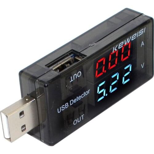 USB Detector Current Voltage 3V-8V Tester Double USB Row Shows NEW #273588
