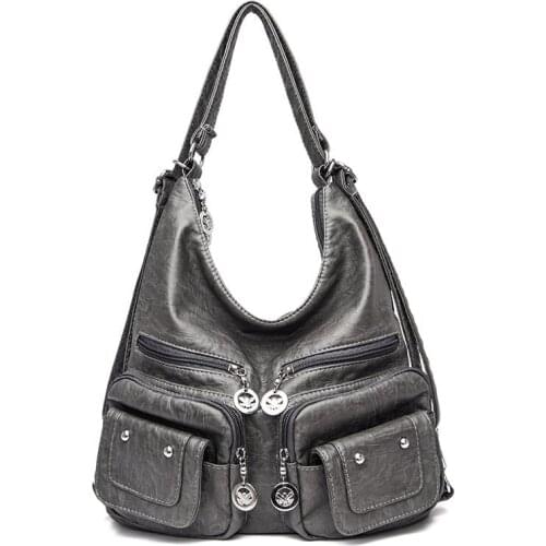 Ladies Leather Messenger Bag Fashion Tote Bags Luxury Shoulder Bags Women Bags Designer Large Capacity Crossbody Female Handbags