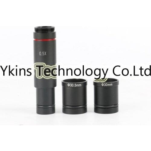 0.5X C-Mount Lens with 30.5mm 30mm mounting 0.5X Digital Eyepiece Video Microscope Camera Organism Binocular Stereo Microscope